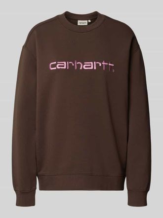 Carhartt Work in Progress Oversized Sweatshirt mit Label-Stitching in Hazel, Gr&ouml;&szlig;e XS