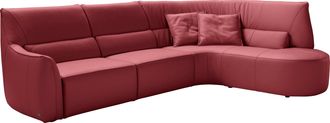 Egoitaliano Ecksofa »Puffy, extravagant & edel, Retro Designsofa, hoher Sitzkomfort, L-Form« mit Ottomane, wahlweise mit und ohne elektrischer Relaxfunktion