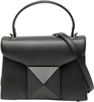 Valentino Pre-owned Satchel - Dames - Vintage Handtas - Zwart - ONE Size - Leer - Vintage