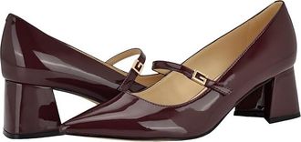 Guess Zands High Womens Heels Dark Red Patent : 8 M, Leather