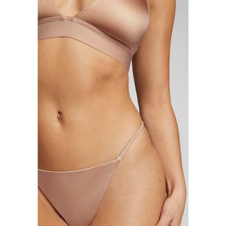 Negative Underwear Glac&eacute; String Thong in Buff at Nordstrom, Size Xx-Large