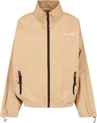 Miu Miu Giacca In Gabardine Di Cotone