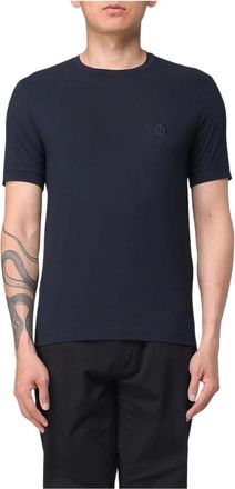 Giorgio Armani Heren, Tops, Blauw, Maat: M