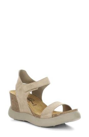 FLY London Gogo Platform Wedge Sandal in 010 Taupe Suede at Nordstrom Rack, Size 10-10.5Us / 41Eu