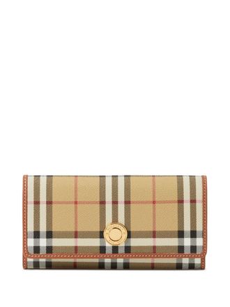Burberry Vintage Check leather wallet - Neutrals