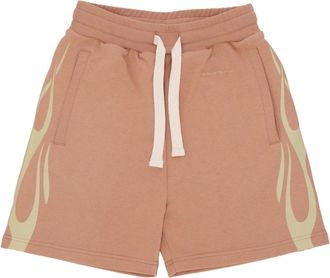 Vision Of Super Vision OF Super, Korte Broeken, Heren, Bruin, L, Katoen, Flames Shorts Lichtgewicht Trainingsbroek