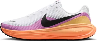 Nike Womens Revolution 8 Road Running Shoes (Wide) in White | HQ1995-110