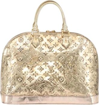 Louis Vuitton Pre-owned Vintage Canvas Handbag - Dames - Vintage Handtas - Geel - ONE Size - Vintage