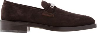 Ferragamo Danny Ornament Suede Loafers, Size 9 E