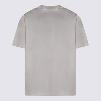Yohji Yamamoto Unisex T-Shirts And Polos Chalk White _100 % Co