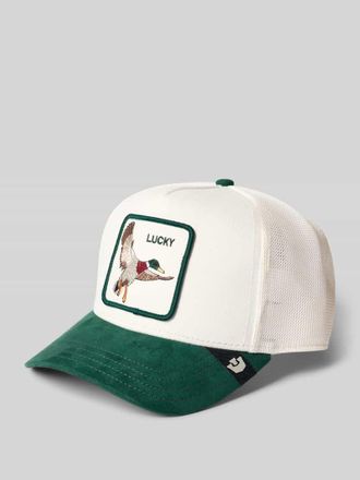Goorin Brothers Trucker Cap mit Motiv-Patch Modell Suede Duck in Gruen, Gr&ouml;&szlig;e 1