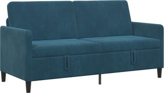 vidaXL Sof&aacute; Con Almacenamiento Azul 172 X 78 X 87 Cm Poli&eacute;ster Vidaxl