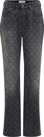 Marine Serre Moon Denim Cotton Jeans-Donna