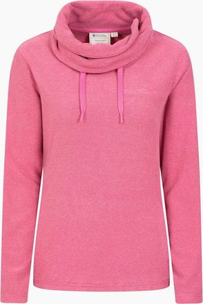 Mountain Warehouse Womens Mountain Warehouse Womens/Ladies Hebridean Cowl Neck Fleece Top - Pink - Size: 22