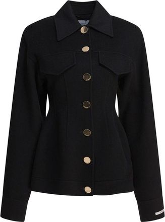 Sportmax Egeo Jacket - Dames - Zomerjassen - Zwart - M - Wol - Jassen