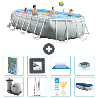 Intex Piscina Prism Frame Oval - 503x274x122 Cm - 9-piezas S608