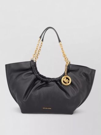 Michael Kors chain strap tote bag ruched detailing