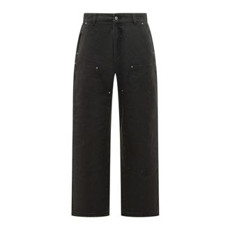 Represent Straight Jeans, male, Black, Size: XS Worker Pants
