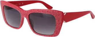 Guess Red Acetate Womens Sunglasses