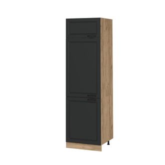 Vicco Armario Para Frigor&iacute;fico Empotrado R-line, Antracita Casa De Campo, 60 Cm