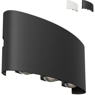Maytoni Maytoni - Strato Aplique Exterior Up Down Negro, Ip54, 3000k