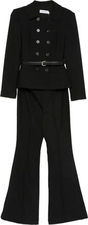 Self Portrait Tuta intera doppiopetto - Nero