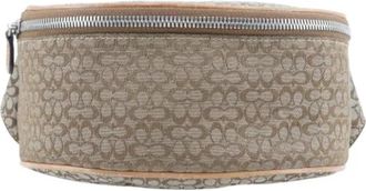 Coach Pre-owned Canvas crossbody-bags - Dames - Vintage Heuptassen - Wit - ONE Size - Vintage