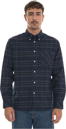 Barbour Casual Shirt - Heren - Casual Overhemden - Blauw - 2XL - Katoen - Overhemden