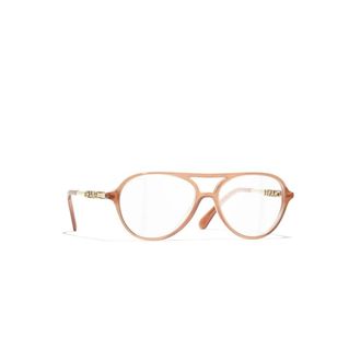 Chanel Dames, Accessoires, Oranje, Maat: 54 MM
