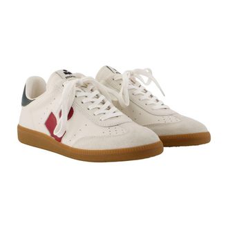Isabel Marant Womens Bryce Sneaker White Calfskin