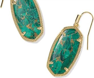 Kendra Scott Womens Elle Drop Earrings In Green