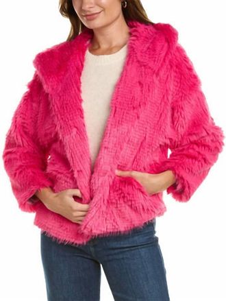La Fiorentina Hooded Jacket In Pink