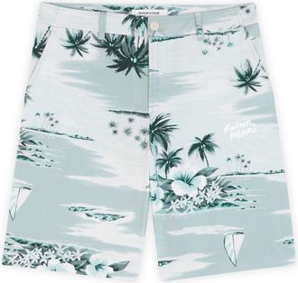 Maison Kitsuné Shorts Blue