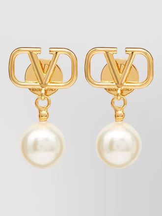 Valentino Garavani vlogo signature earrings pearl detail