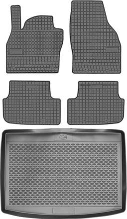 OEM Juego De Alfombrillas De Goma Para Coche Y Alfombrilla Para Maletero Del Seat Arona Crossover De 2017
