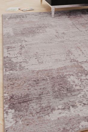 Kukoon Distressed Grey Soft Washable & Liquid Repellent Living Room Area Rug in Taupe | Size: 200 cm x 290 cm