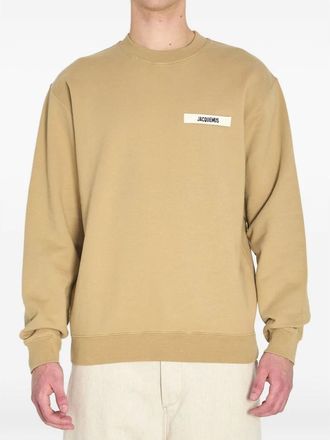 Jacquemus Sweatshirts, male, Beige, Size: 2XL Le Sweatshirt Gros Grain