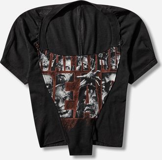 Prototypes Women s Dirndl Cut Up Tee Black