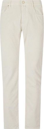 Jacob Cohen Justin Straight Chino Broek - Heren - Straight fit broeken - Wit - W38 - Katoen - Broeken
