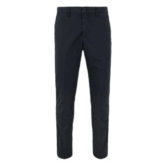 Bomboogie Pantalones chinos de corte slim en algod&oacute;n el&aacute;stico - Trousers - Hombre - Azul - W36