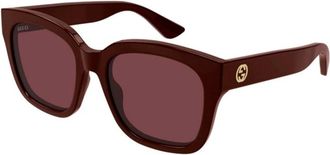 Gucci Sunglasses, female, Red, 54 MM, Cat-eye Sunglasses
