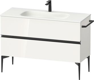 Duravit Sivida Mueble Bajo Lavabo, 2 Cajones, Tirador Diamante - Duravit