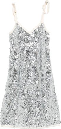 Prada Ribbon-strap Sequinned Dress