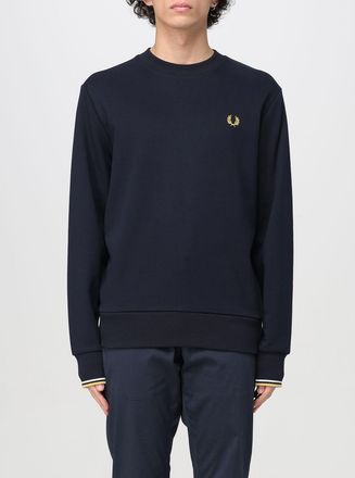 Fred Perry Felpa a girocollo in cotone con logo Fred Perry