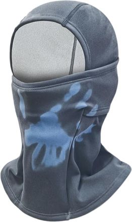 Generic Temperature Sensitive Color Changing Long face mask, Winter Cycling Skiing Headgear, Thickened Nylon face mask (Blue)