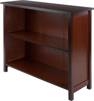 Winsome Milan Storage Shelf or Bookcase, 3-Tier, Long