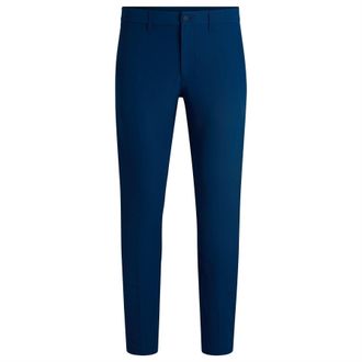 HUGO BOSS Mens Slim Fit Commuter Trousers in Open Blue - Size 36 (Waist)