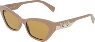 Liu Jo Lj 807S 278 Zonnebril - Dames - Zonnebrillen - Beige - 53 MM - Accessoires