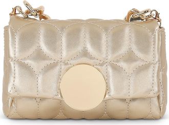 Badgley Mischka Tara Deco Quilted Mini - 2 Carry Options in Gold at Nordstrom, Size Small