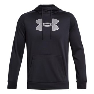 Under Armour Fleece Logo Hoodie Black Grey 1379854-001
